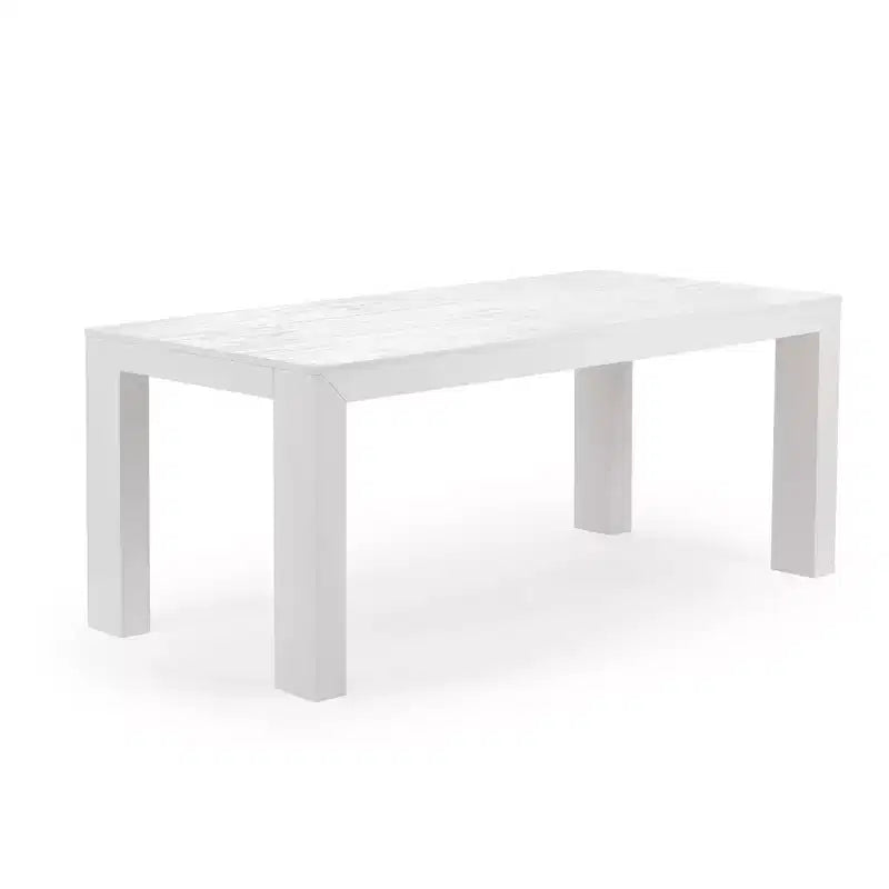Ensemble de salle à manger moderne Plank+Beam en bois massif avec 2 bancs pour 6 personnes