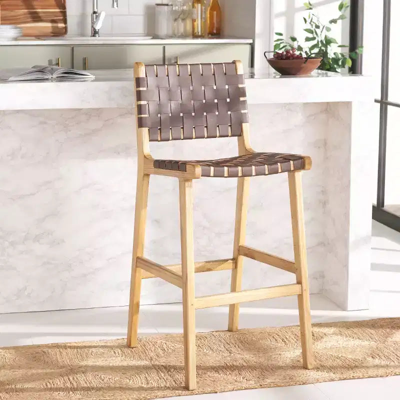 Leather Bar Stool