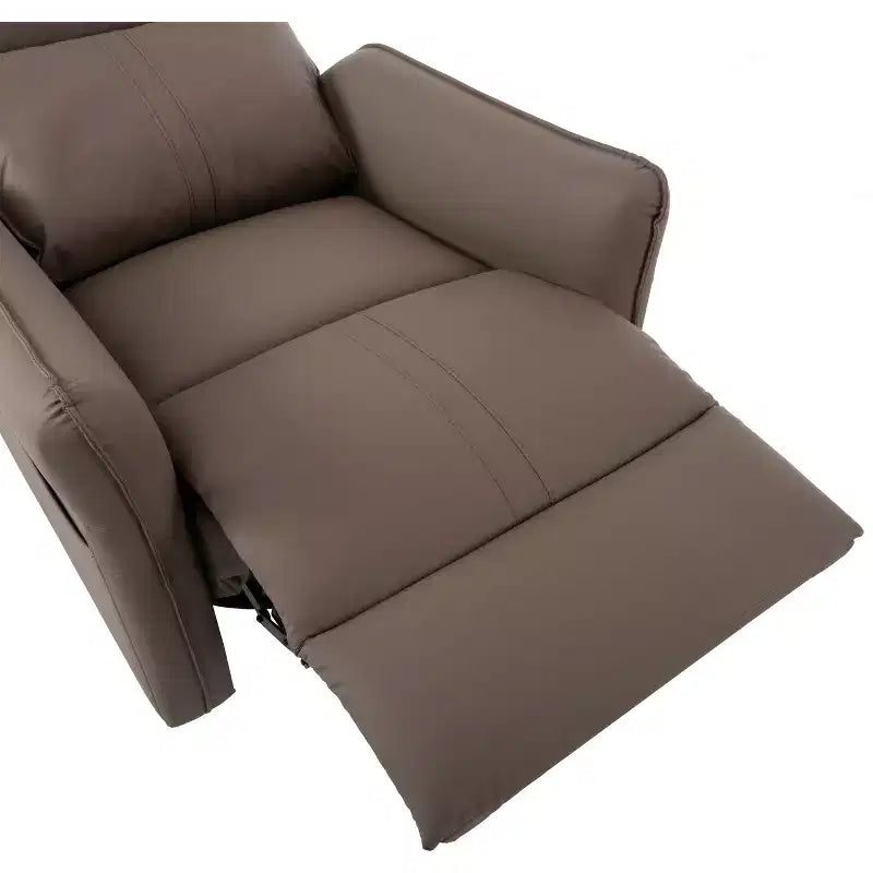 360/270 Degree Swivel Upholstered Rocking Recliner Chair with Side Pockets and USB Ports, Power Swivel Glider