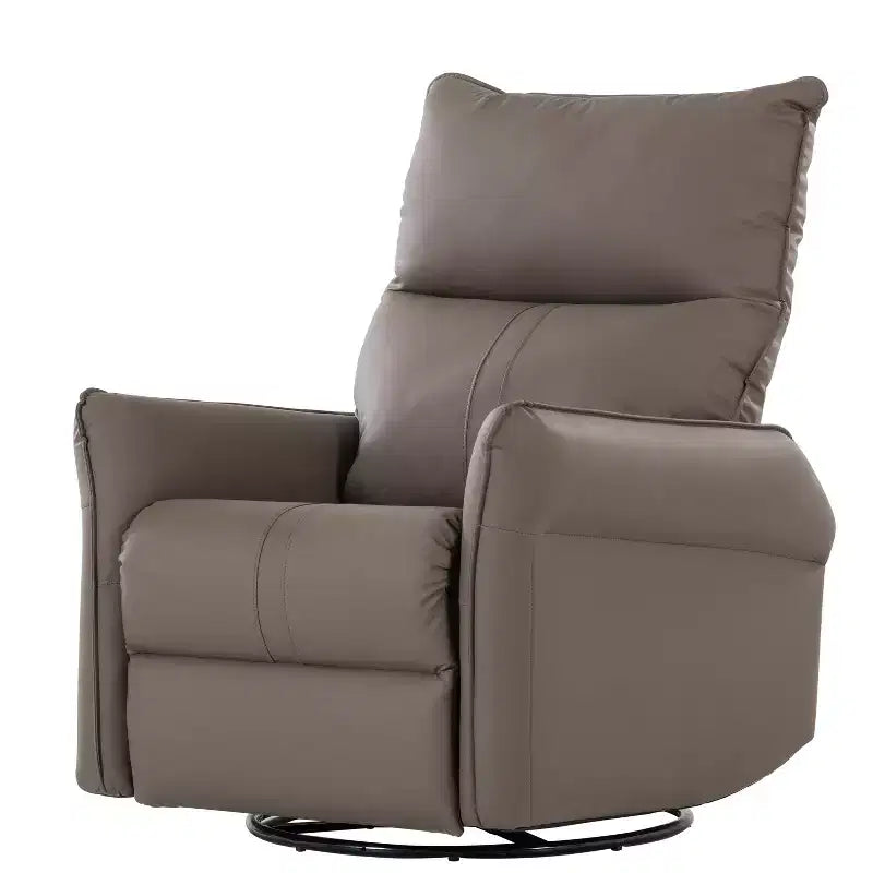 360/270 Degree Swivel Upholstered Rocking Recliner Chair with Side Pockets and USB Ports, Power Swivel Glider