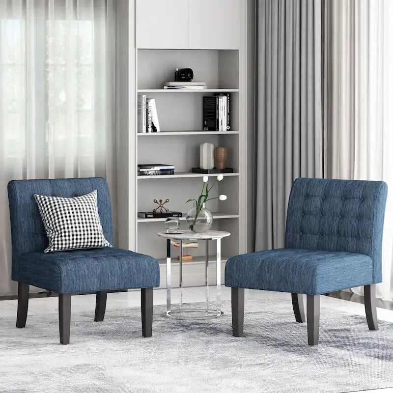 Fauteuil d'appoint capitonné en tissu Lewis par Christopher Knight Home