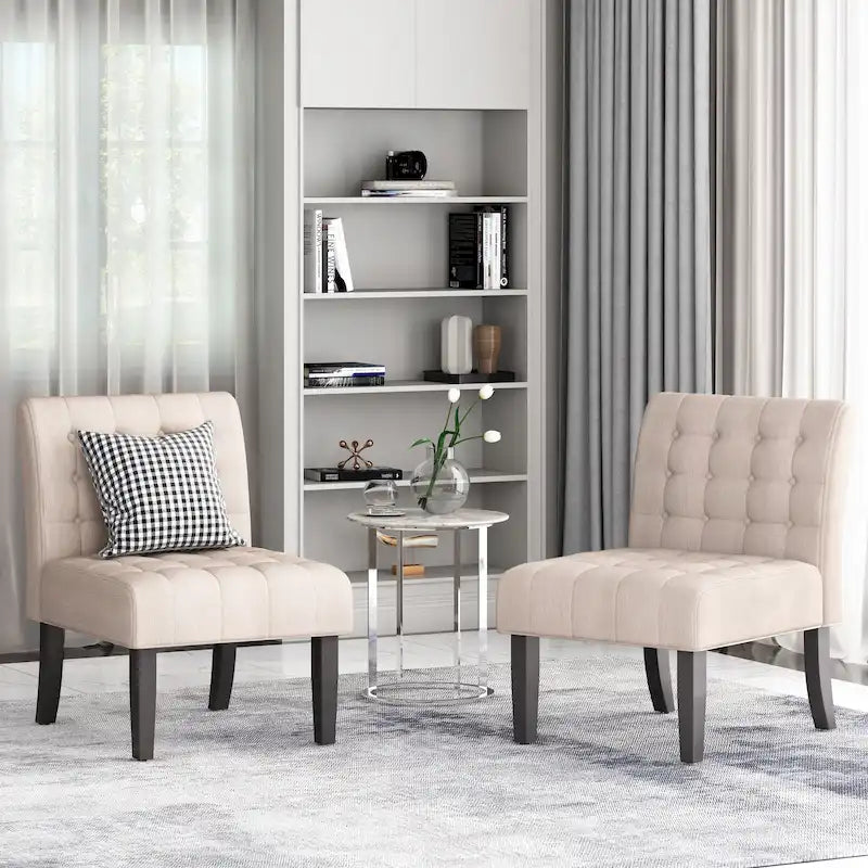 Fauteuil d'appoint capitonné en tissu Lewis par Christopher Knight Home
