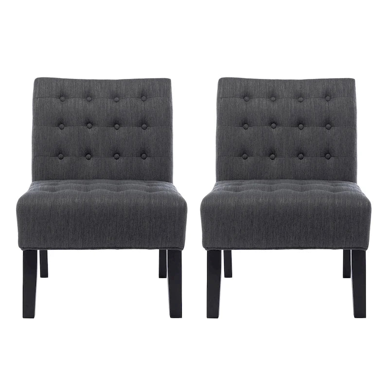 Fauteuil d'appoint capitonné en tissu Lewis par Christopher Knight Home