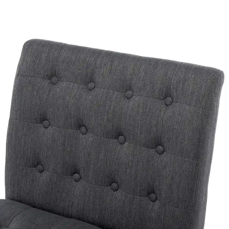 Fauteuil d'appoint capitonné en tissu Lewis par Christopher Knight Home