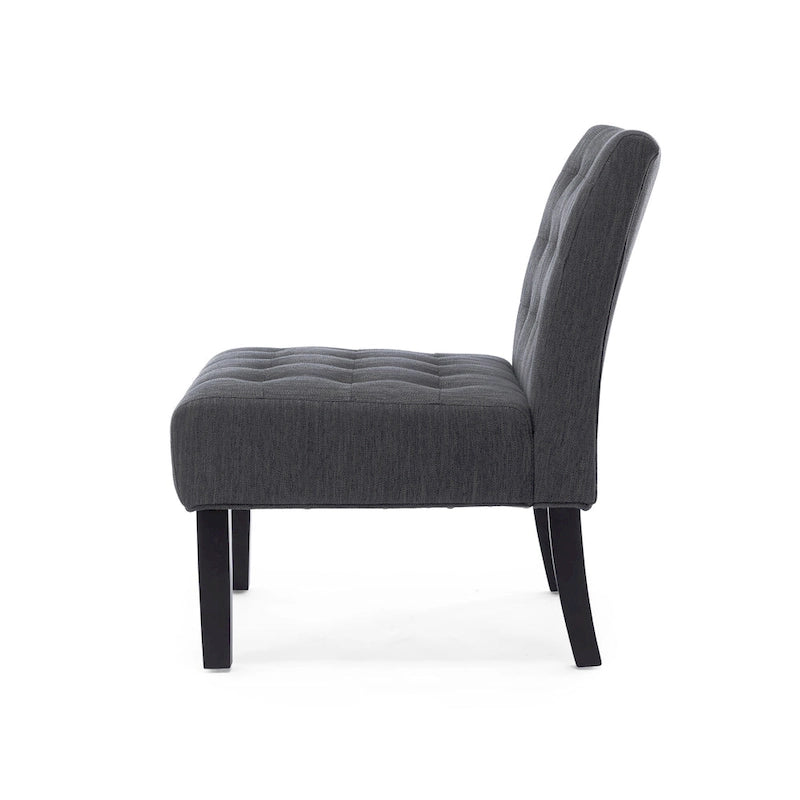 Fauteuil d'appoint capitonné en tissu Lewis par Christopher Knight Home