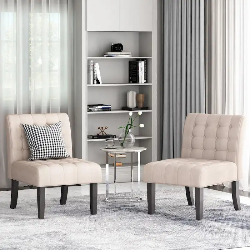 Fauteuil d'appoint capitonné en tissu Lewis par Christopher Knight Home