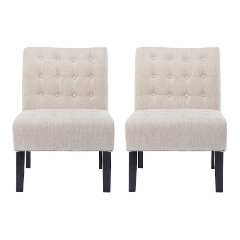 Fauteuil d'appoint capitonné en tissu Lewis par Christopher Knight Home