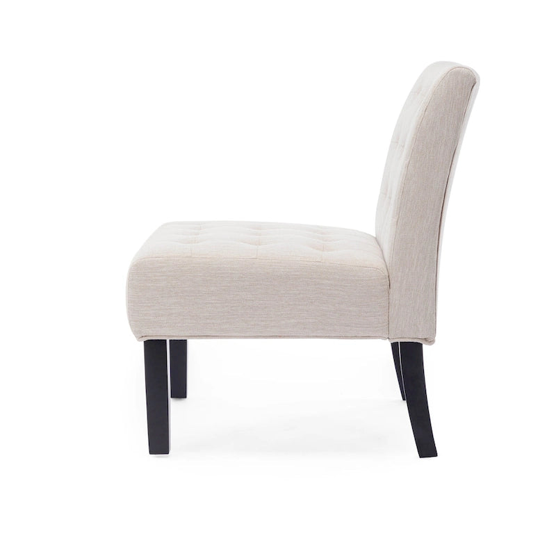 Fauteuil d'appoint capitonné en tissu Lewis par Christopher Knight Home
