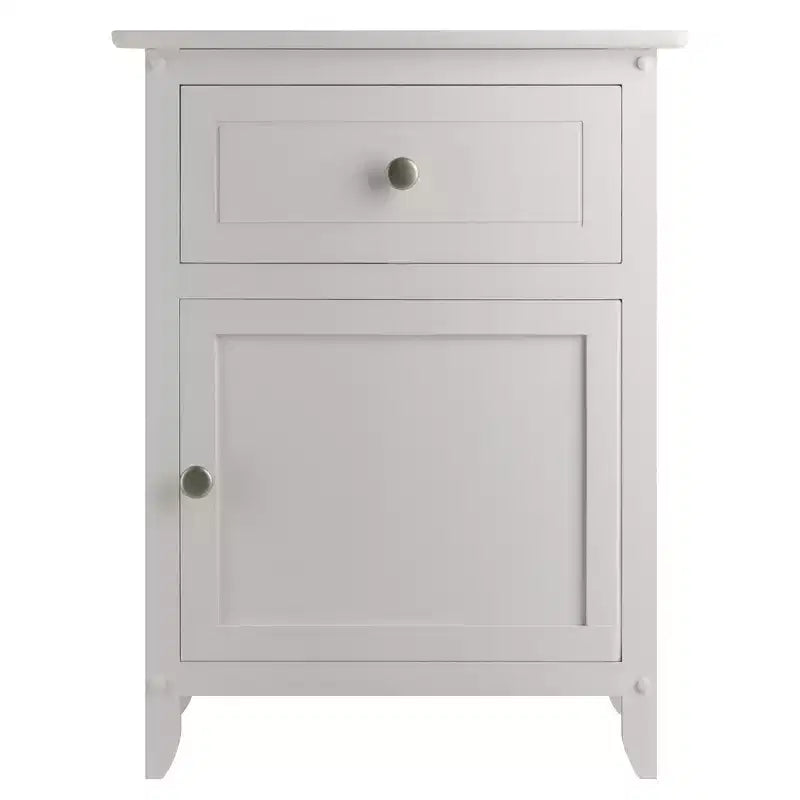 Nightstand with Drawer and Cabinet Door