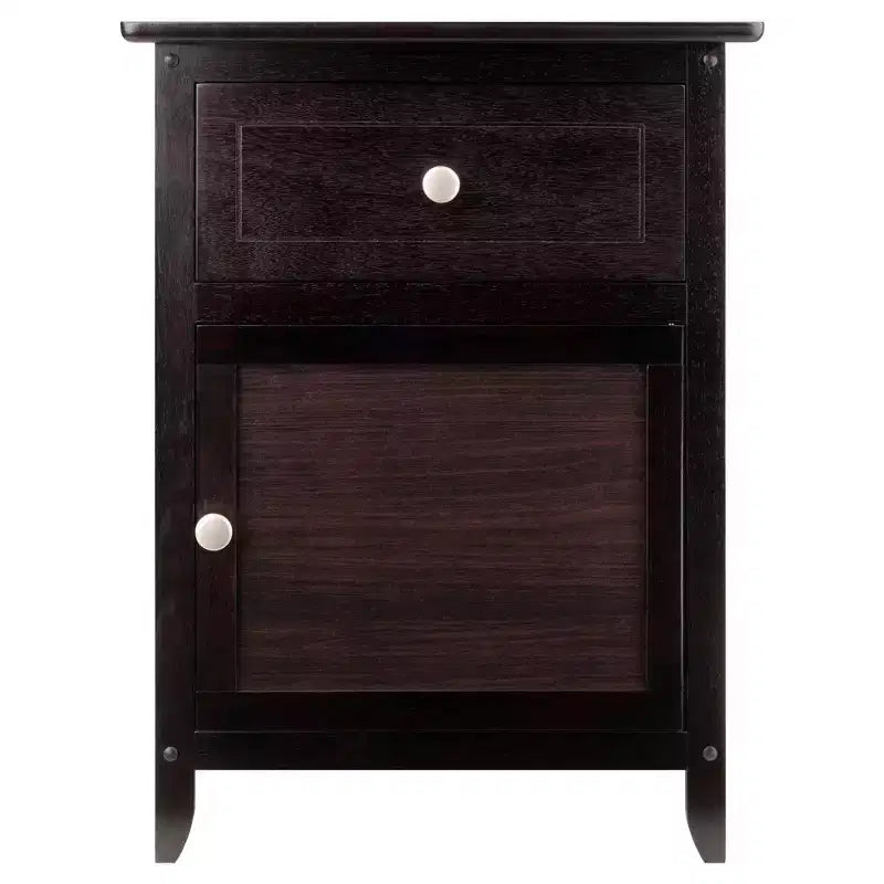 Nightstand with Drawer and Cabinet Door