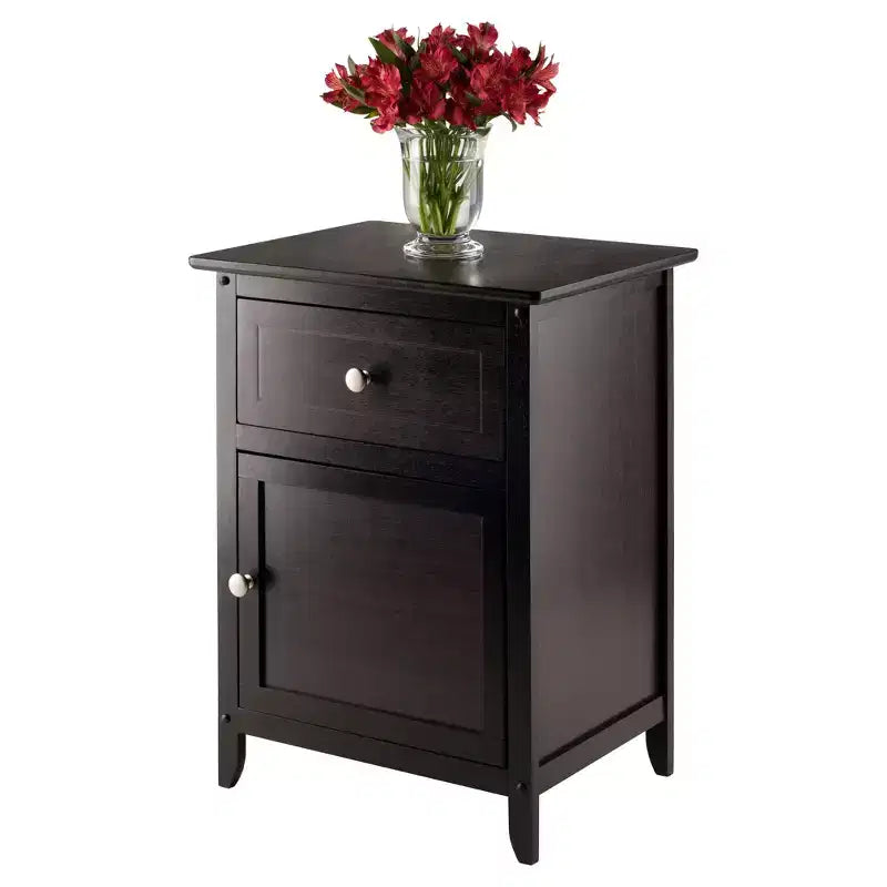 Nightstand with Drawer and Cabinet Door