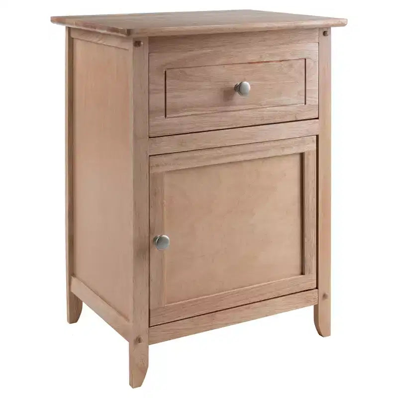 Nightstand with Drawer and Cabinet Door