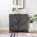 Commode d'appoint 2 portes en bois massif Chanters