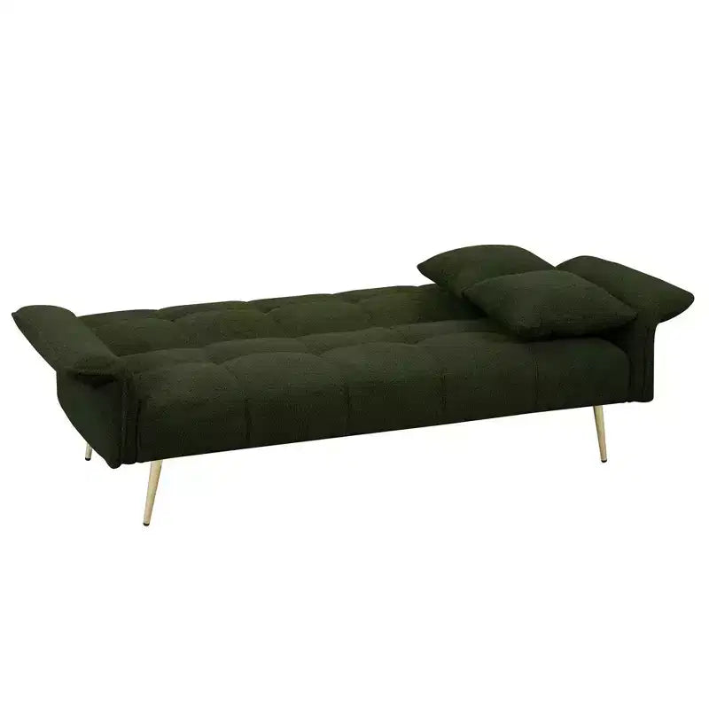 Canapé-lit convertible WhizMax, futon convertible rembourré en velours, canapé-lit pliant, lit de repos pour salon et chambre