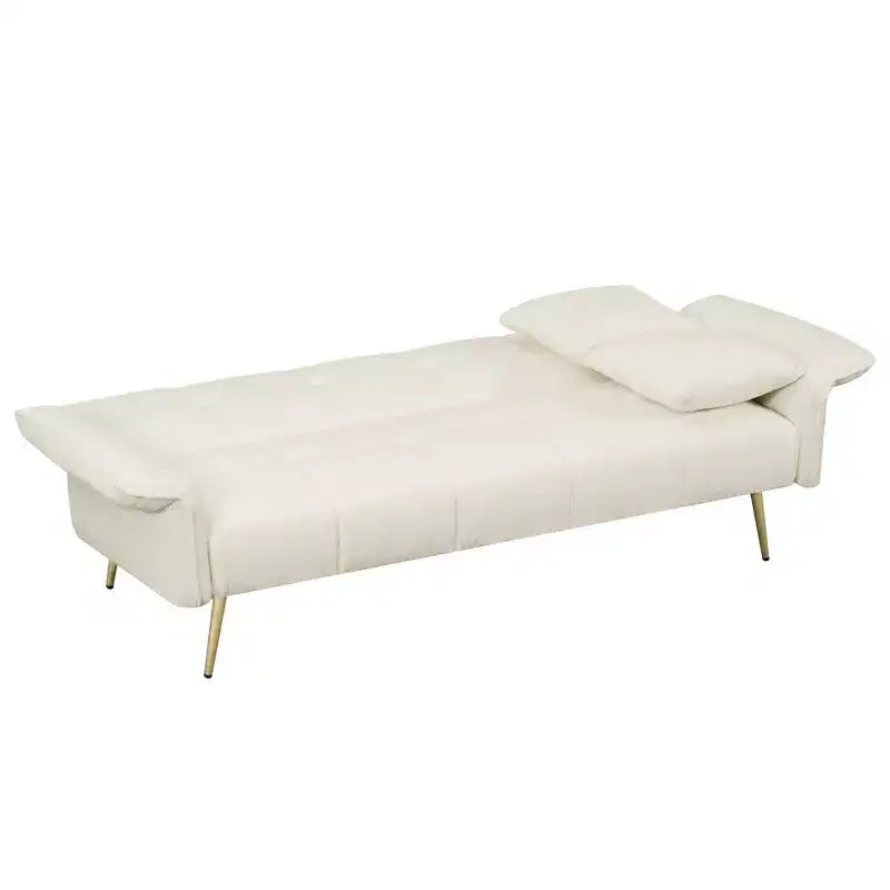 Canapé-lit convertible WhizMax, futon convertible rembourré en velours, canapé-lit pliant, lit de repos pour salon et chambre