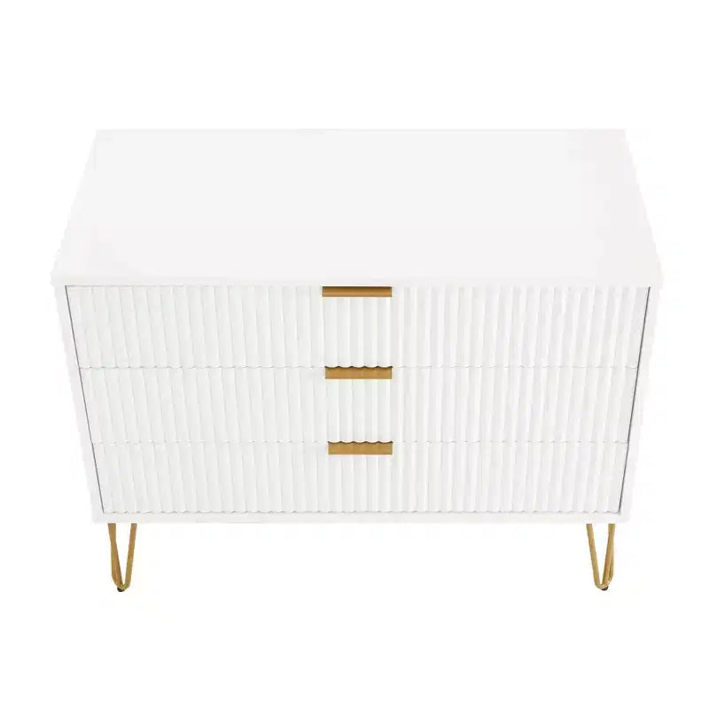Ensemble de commodes Manhattan Comfort Dumbo 2 pièces moderne avec 5 tiroirs et 3 tiroirs