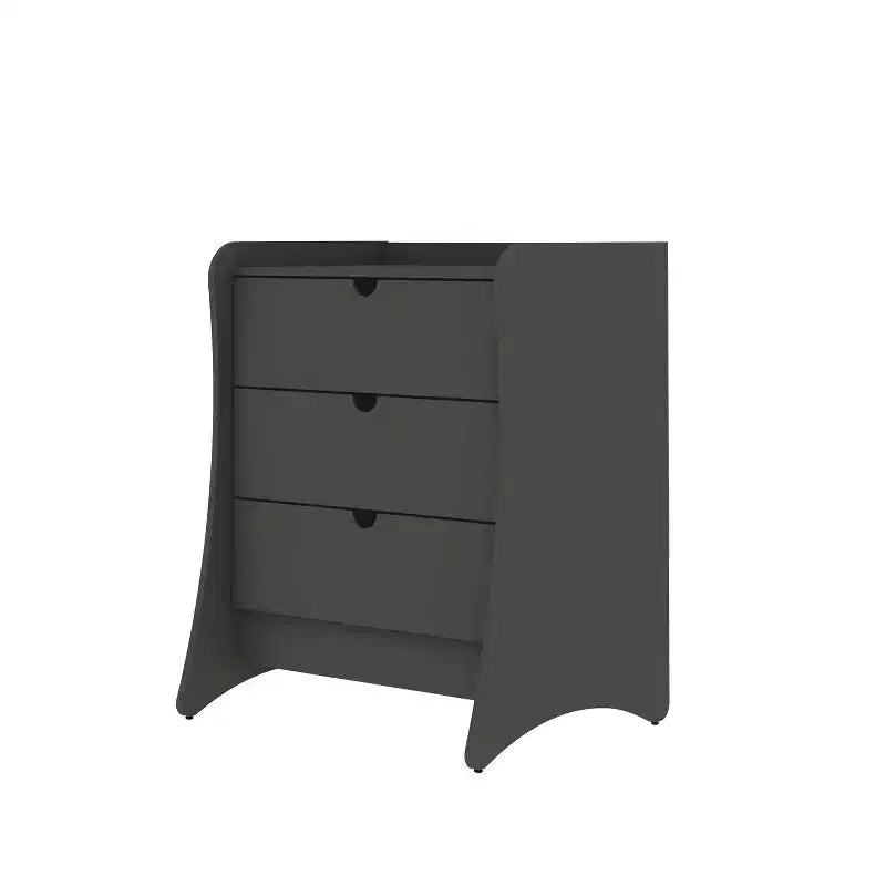 Ensemble de chambre à coucher Manhattan Comfort Coney avec commode et table de chevet 3 pièces