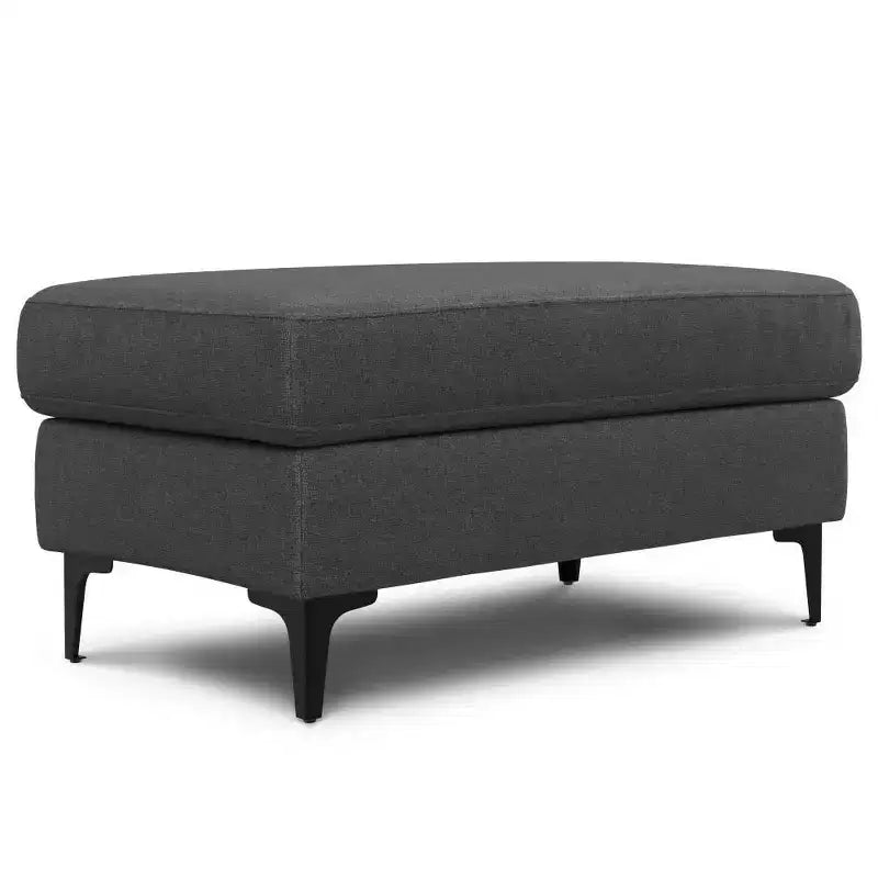 Ensemble canapé mi-siècle et ottoman WyndenHall Lana 90 po