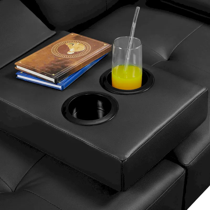 Canapé-lit convertible 3-en-1 Yaheetech en simili cuir, futon réglable