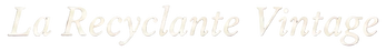 La Recyclante Vintage Logo - White